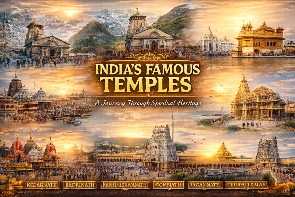 Famous temples in india with beautiful architecture